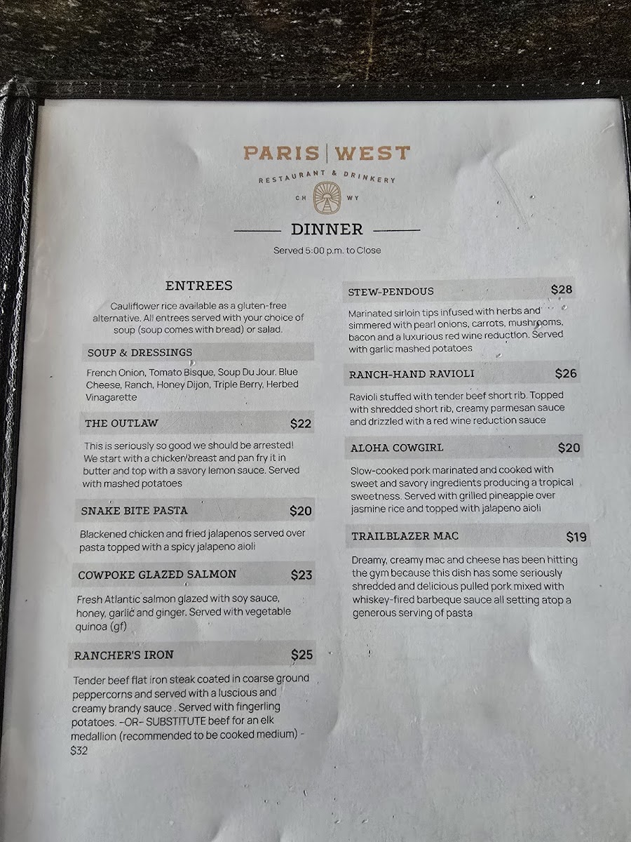 Paris West Restaurant And Bar Menu-5
