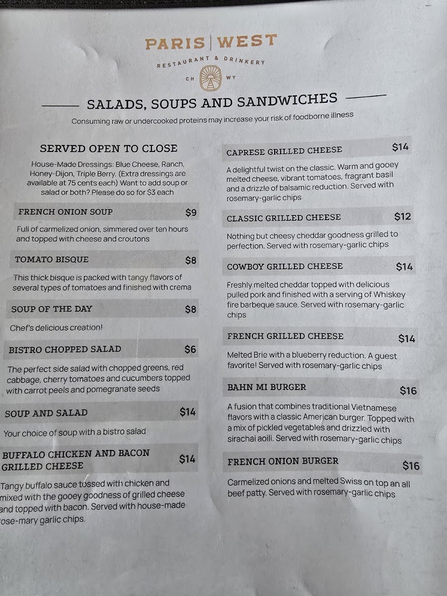 Paris West Restaurant And Bar Menu-6